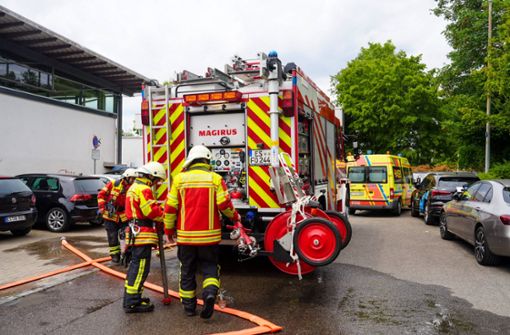 Die Feuerwehr ist zu einem Klopapierbrand in eine Turnhalle in Ostfildern Nellingen ausgerückt. Foto: 7aktuell.de/Enrique Kaczor/7aktuell.de | Enrique Kaczor