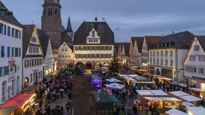 Weihnachtsmärkte in Weil der Stadt und Renningen: Für  drei Euro  gibt’s einen Glühwein