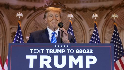 Ex-US-Präsident Donald Trump gilt als wahrscheinlicher Präsidentschaftskandidat der Republikaner für die Wahl in diesem Jahr. Foto: dpa/Evan Vucci