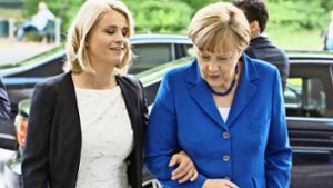 Von Wellmutsweiler nach Berlin: Verena Bentele mit Bundeskanzlerin Angela Merkel Foto: Presse- und Informationsamt der Bundesregierung