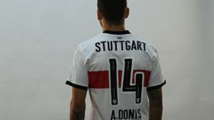 Die VfB-Fans können nun ein A.Donis-Trikot bestellen. Foto: Screenshot/VfB