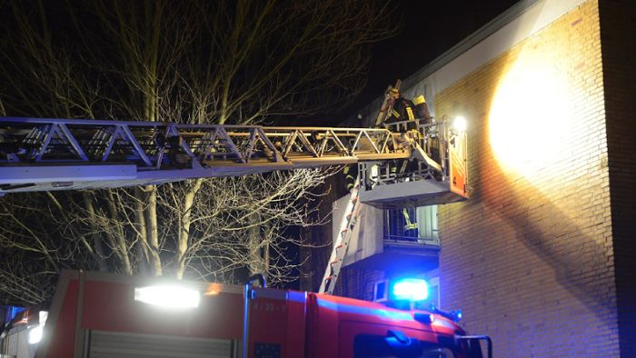 Brand in Wohnheim in Freiberg: 63 Bewohner werden evakuiert - keine Verletzten