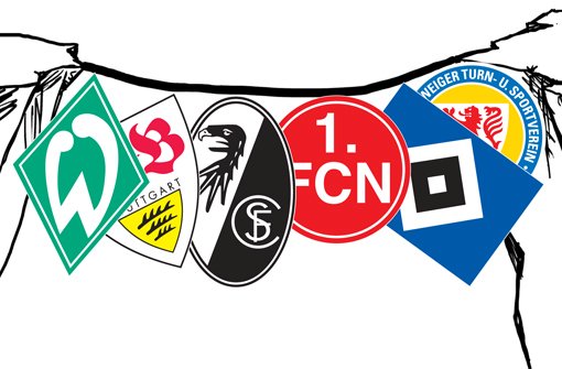 Sechs Bundesliga-Clubs sind derzeit vom Absturz bedroht Foto: Fotolia/StN-Bearbeitung
