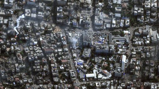 Das Gebiet um das Al-Schifa-Krankenhaus in Gaza vor wenigen Tagen. Foto: dpa/---