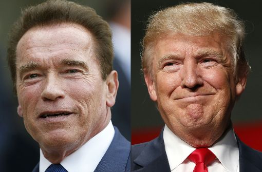 Arnie schlägt dem US-Präsidenten vor, doch einfach die Jobs zu tauschen. Dann könne Trump sich wieder aufs Reality-TV konzentrieren und die Welt aufatmen. Foto: AFP