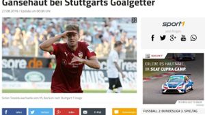 Wenig Glanz sieht sport1.de beim Sieg der Stuttgarter. Foto: Screenshot/sport1.de