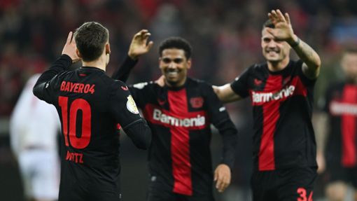 Leverkusen gewann das Halbfinale gegen die Fortuna souverän mit 4:0. Foto: Marius Becker/dpa