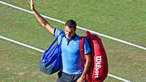 Abgang einer Legende: Roger Federer kam beim Turnier am Weissenhof nicht über die erste Runde hinaus. Foto: AFP