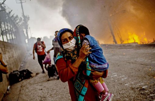 Dass die Lage im Camp Moria eskaliert ist, das durch einen Großbrand zerstört wurde, hat sie nicht überrascht. In ihrem Sommerurlaub hat sie auch dort zwei Wochen lang geholfen Foto: AFP