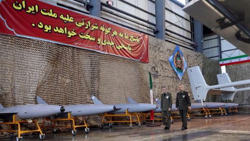 Der Iran präsentiert seine Drohnenflotte. Foto: dpa