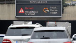 In Stuttgart gilt seit vier Tagen Feinstaubalarm. Foto: dpa