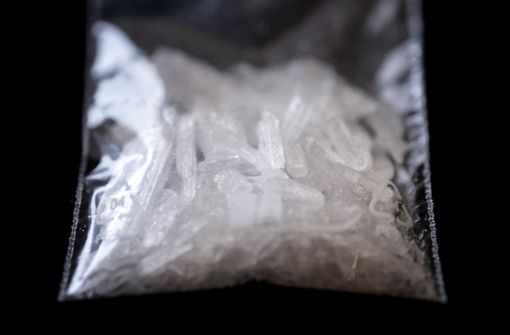 Die Polizei fand bei den Tatverdächtigen mehrere Hundert Gramm Crystal Meth. (Symbolfoto) Foto: dpa