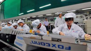 Beim Apple-Zulieferer Foxconn in China soll es zu Ausschreitungen gekommen sein. (Archivbild) Foto: dpa/Ym Yik