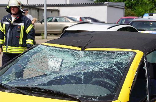 Gegen 14.45 Uhr ereignet sich ein Unfall in Albershausen. Foto: SDMG