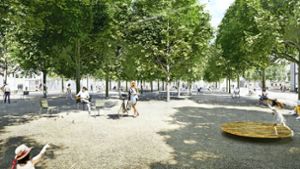 So könnte der Ludwigsburger Arsenalplatz einmal aussehen. Foto: Mann Landschaftsarchitektur
