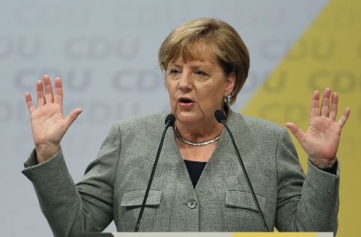 Angela Merkel leitet die sogenannte heiße Wahlkampfphase in Dortmund ein. Foto: dpa