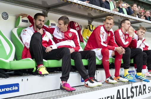 Martin Harnik (links) und Georg Niedermeier (Mitte) verlassen den VfB Stuttgart. Foto: Pressefoto Baumann
