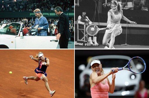 2015 konnte sich Angelique Kerber in die Reihe der Siegerinnen beim WTA in Stuttgart einreihen. Foto: Collage / Baumann