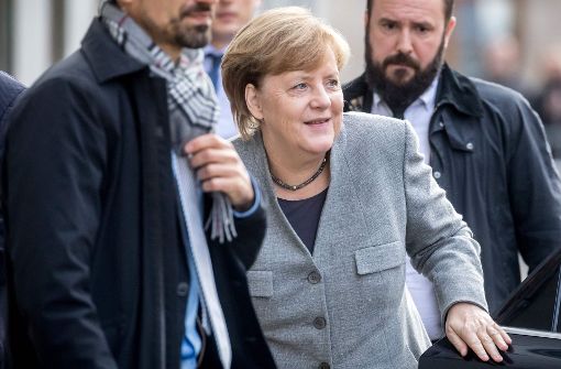 Bundeskanzlerin Angela Merkel hat sich zum Stand der Jamaika-Verhandlungen geäußert. Foto: dpa