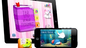 Joy TalesJoy Tales ist eine App der jungen  italienischen  Firma  Desdoo. Die App umfasst zwölf Geschichten à 89 Cent. Die Märchen mit pädagogischem Anspruch  können selbst gelesen oder von den Eltern aufgenommen und abgehört werden. Dazu gibt es einige Spielereien für Kinder zwischen zwei und sechs Jahren. Foto: Spielwarenmesse, Firmenfotos
