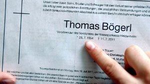 Trauerfeier für Thomas Bögerl