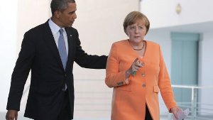 Barack Obama und Angela Merkel. Foto: dpa