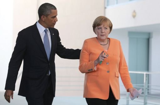 Barack Obama und Angela Merkel. Foto: dpa