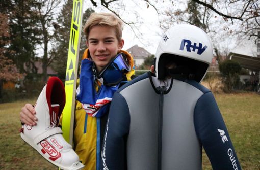 Janne Holz, 15-jähriger Skispringer aus Waiblingen Foto: Eva Herschmann