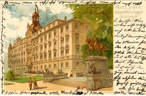 Eine Postkarte erinnert an die besseren Zeiten des Hotels Silber, in dem im, aber auch nach dem Krieg Nazis arbeiteten. Foto: Haus der Geschichte BW