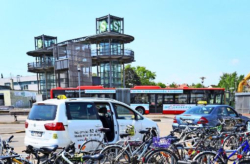 Am Bahnhof wird ein Radparkhaus geplant. Foto: factum/Granville