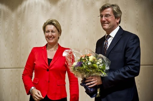Gewählt: Regionalpräsident Thomas Bopp mit  Nicola Schelling Foto: Max Kovalenko