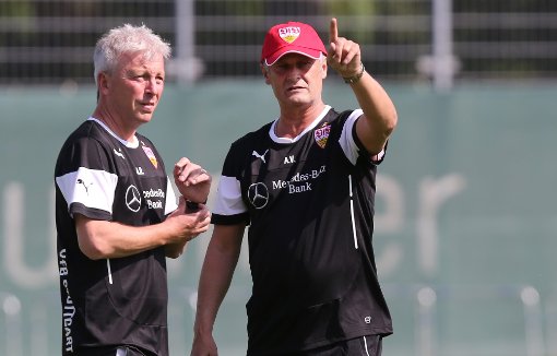 Der VfB Stuttgart startet in die Saison-Vorbereitung mit dem ersten öffentlichen Training unter dem neuen Trainer Armin Veh. Foto: Pressefoto Baumann