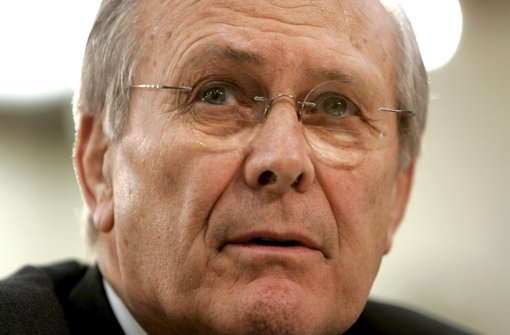 Ehemalige US-Regierungsmitglieder wie Ex-Verteidigungsminister Donald Rumsfeld mussten sich bisher für die Verhörmethoden des CIA nicht verantworten . Foto: epa