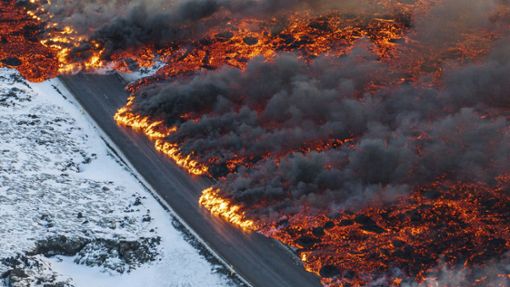Erneut kam es auf Island zu einem Vulkanausbruch. Foto: dpa/Marco Di Marco