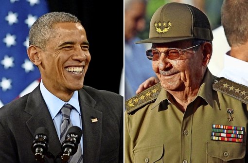 Barack Obama (links) will Kuba um Raul Castro von der Terrorliste streichen. Foto: EPA