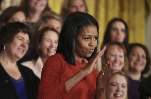 Michelle Obama nimmt Abschied von ihrer Zeit als First Lady der USA. Foto: AP