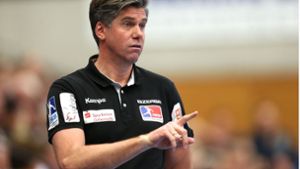 War bisher weder als Spieler noch als Trainer in der Porsche-Arena: Balingens Trainer Runar Sigtryggsson. Foto: Pressefoto Baumann