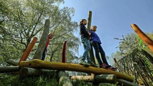 Abenteuerland für die Kleinen: der neu gestaltete Spielplatz am Lautlinger Weg in Möhringen Foto: Lichtgut/Leif Piechowski