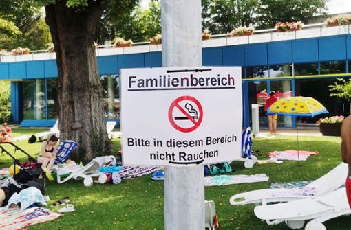 Im Leuze gibt es jetzt beim Kinderland eine rauchfreie Zone. Foto: Stuttgarter Bäder