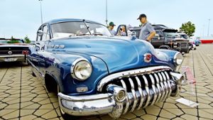 Beim US-Car-Meeting, dem Treffen von Liebhabern amerikanischer Autos auf der Messe, bekamen die älteren Modelle viel Zuspruch. Foto: Lichtgut/Michael Latz