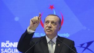 Der Druck auf den türkischen Staatspräsidenten Recep Tayyip Erdogan soll von Seiten der Bundesregierung erhöht werden – unter anderem mit einer strengeren Genehmigungspraxis für Wirtschaftsexporte. Foto: AP