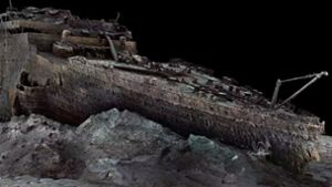 Hochauflösende 3D-Aufnahme des Wracks der Titanic in 3821 Meter Tiefe. Foto: AFP/BBC/Atlantic Produtcions/Magellan