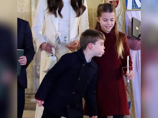 Erwischt: Prinz Louis blies die Kerze seine Schwester aus. Foto: imago images/i Images