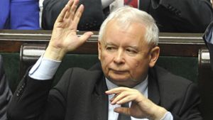 Der Vorsitzende der polnischen Regierungspartei Recht und Gerechtigkeit (PiS), Jaroslaw Kaczynski Foto: AP