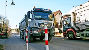 Erkenbrechtsweiler stöhnt unter Lastwagenverkehr