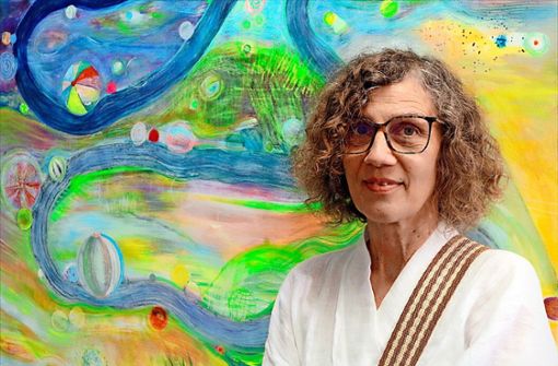 Die Malerin Susanne Steiner spiegelt Stimmungen in starken Farben. Foto: Michael Schmidt