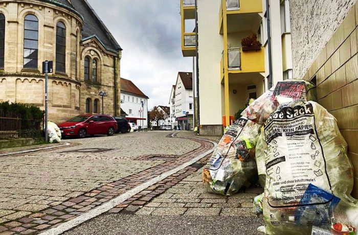 Entsorgung in Stuttgart: Warum derzeit gelbe Säcke liegen bleiben