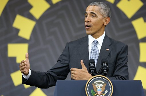 Der scheidende US-Präsident Obama spricht beim Asien-Pazifik-Gipfel in Lima. Foto: dpa