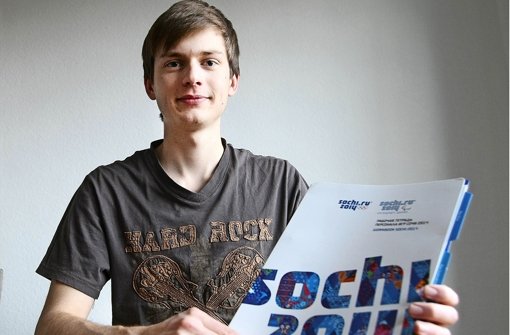 Freut sich auf Sotschi: Maximilian reist als Volunteer zu den Olympischen Winterspielen Foto: Pressefoto Baumann