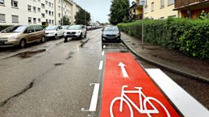 Warum es in Ludwigsburg jetzt Mini-Radwege gibt